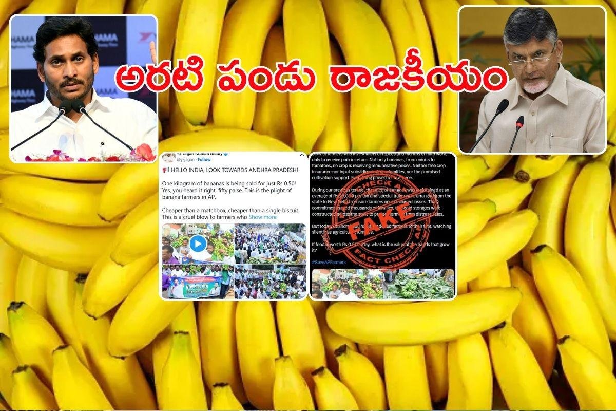 Banana Rate: అరటి పండు కిలో అర్ధరూపాయి.. ఇది నిజమేనా ? ప్రభుత్వం ఏమందంటే